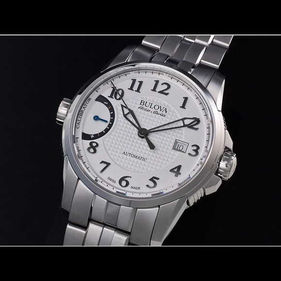 Bulova Accu-Swiss Mens Calibrator Watch new - Picture 2 of 7